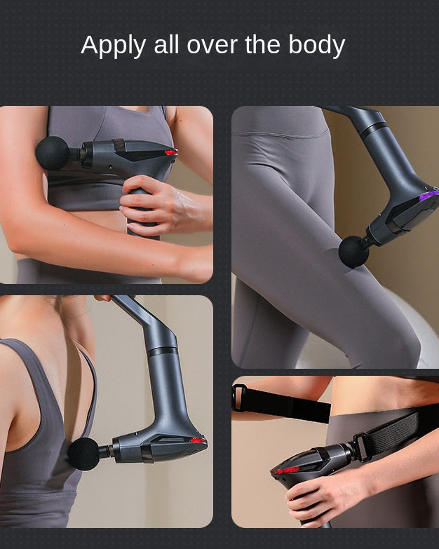EaseOra Extended Reach Percussion Massager — reaching the lower back