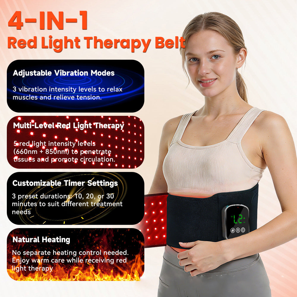 Easeora™ Wireless Red Light & Thermal Vibration Belt