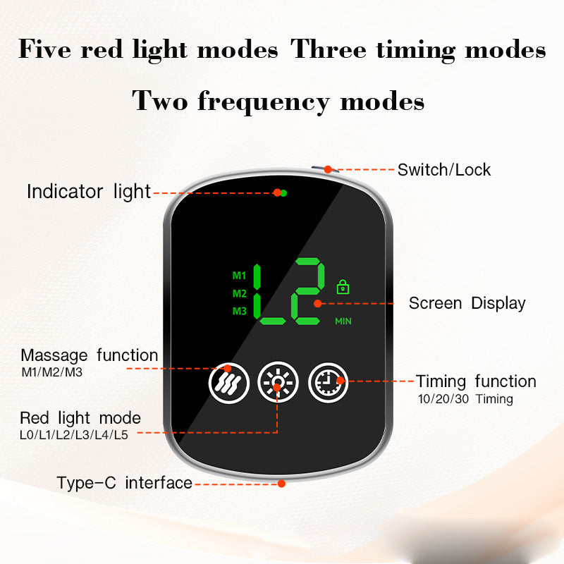 Easeora™ Wireless Red Light & Thermal Vibration Belt