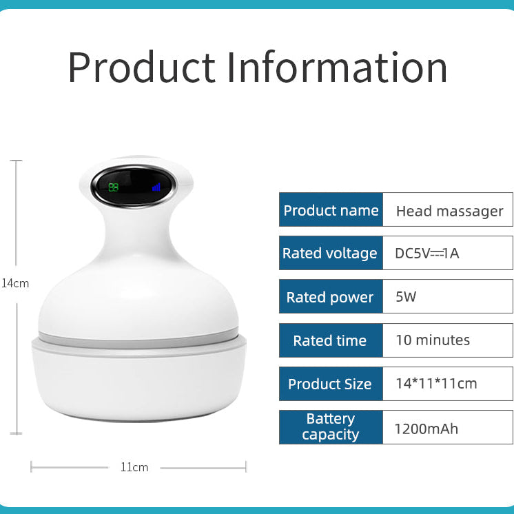 EaseOra Red Light Scalp & Hair Growth Massager — USB-C charging