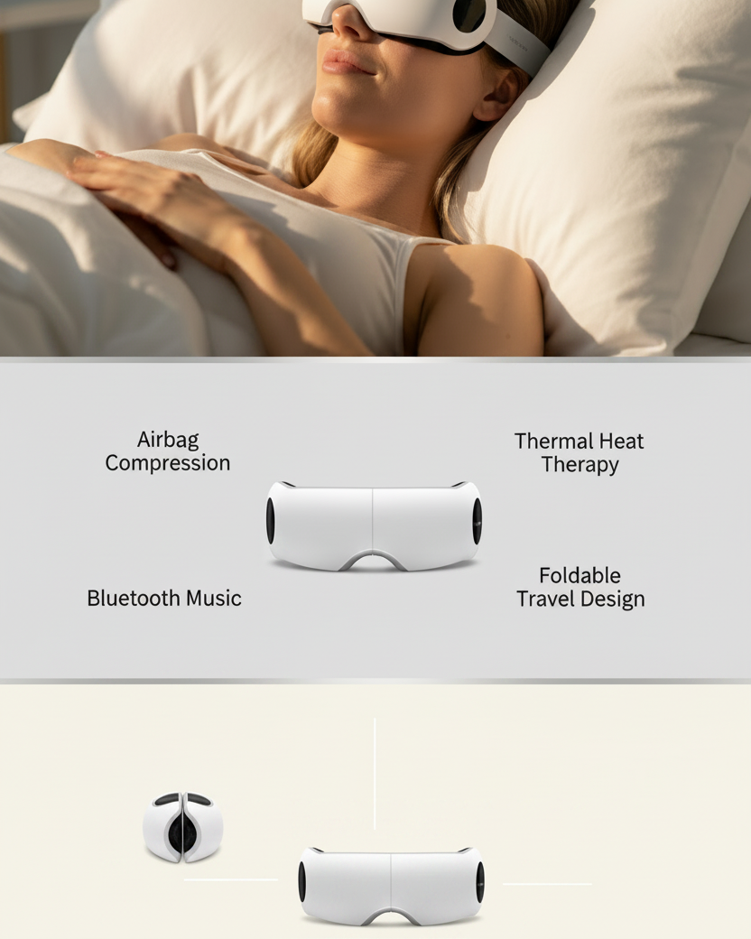 Easeora Eye Massager — Vertical Stack